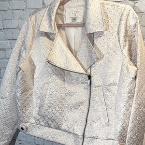 A NEW DAY Metallic Moto Jacket, NWT